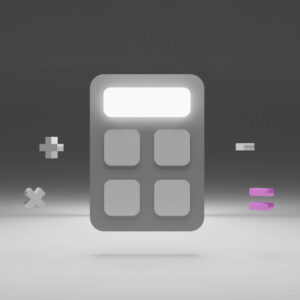 image en noir et blanc calculatrice