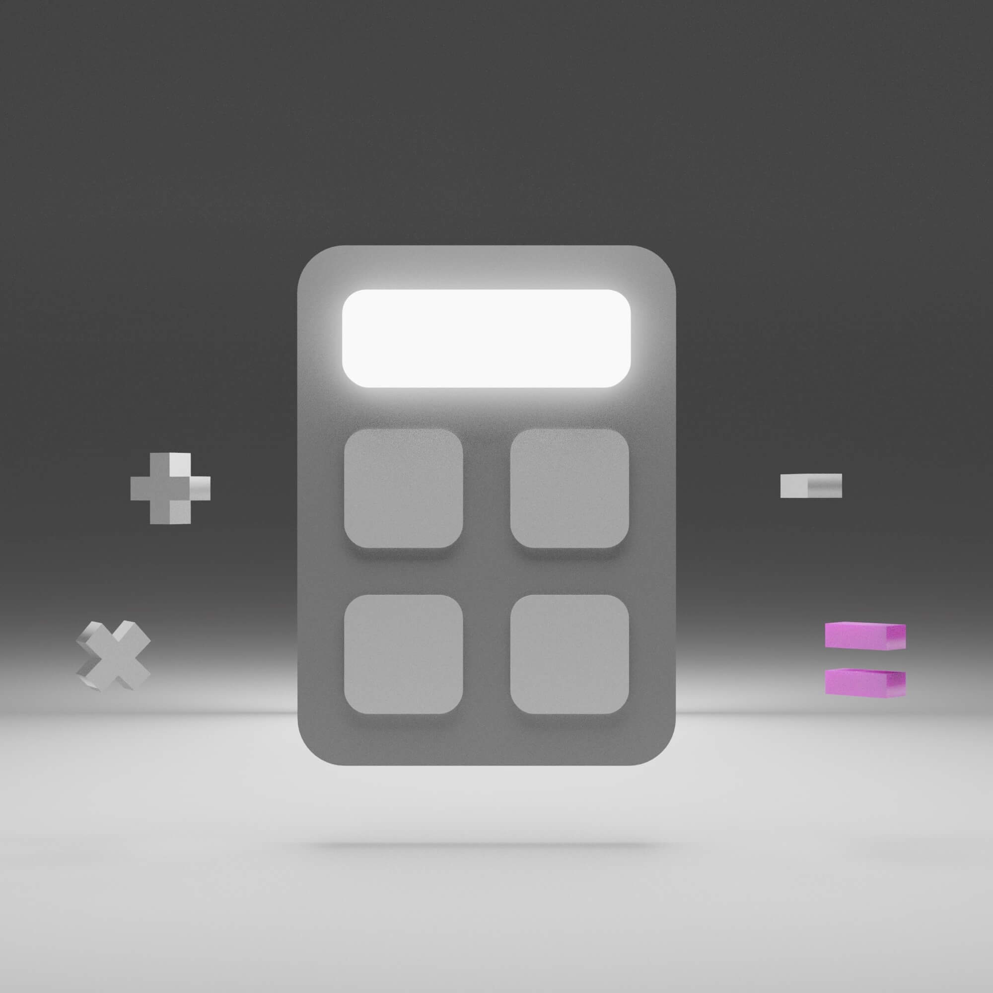 image en noir et blanc calculatrice